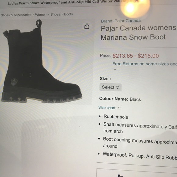 Ladies PAJAR Waterproof Boots - Picture 5 of 8